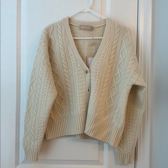 Organic mongolian cashmere cardigan - Picture 6 of 8